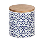 Wenko Boîte de conservation aliment Bord de mer Lorca - 0,45 L - Bleu et blanc