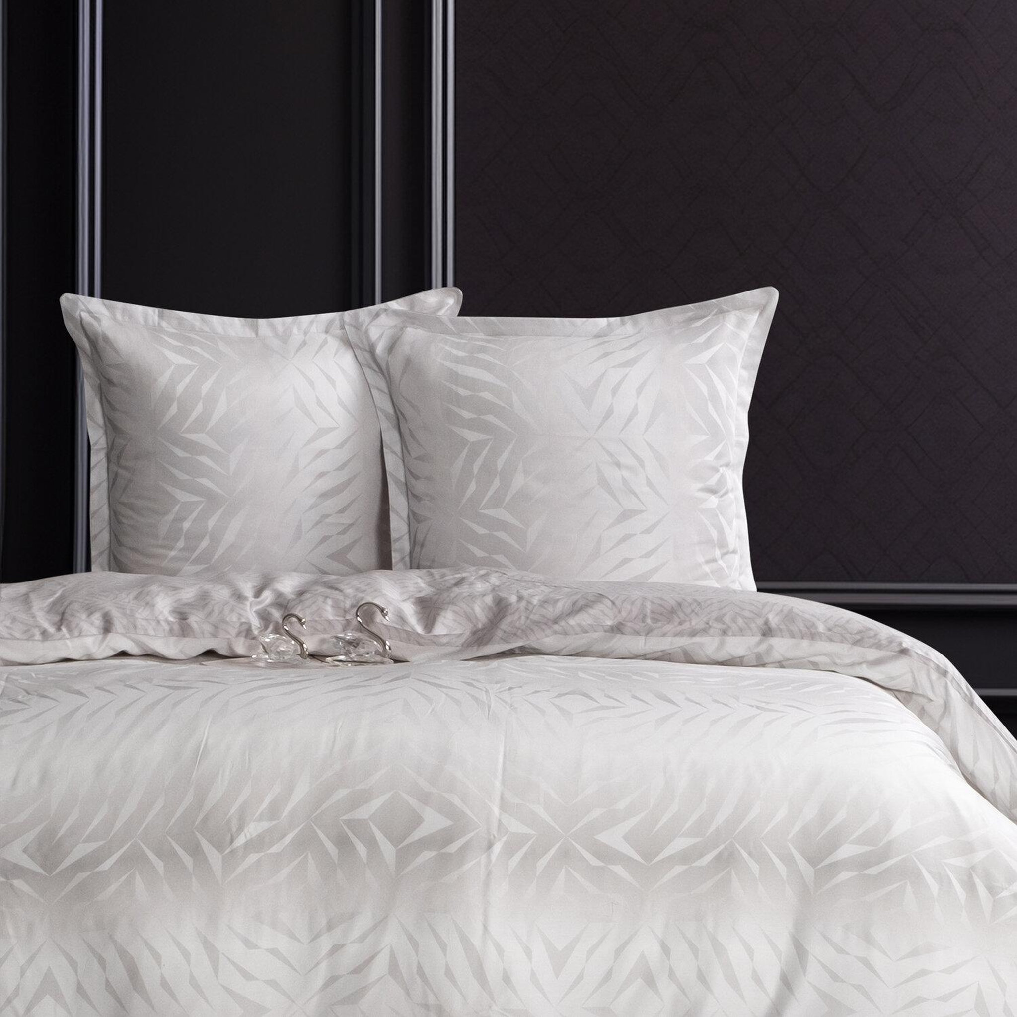 Voir la diapositive 2 : Home collection Parure housse de couette 3 pcs 240x220 cm 100% satin de coton 82 fils imprimé. Duff