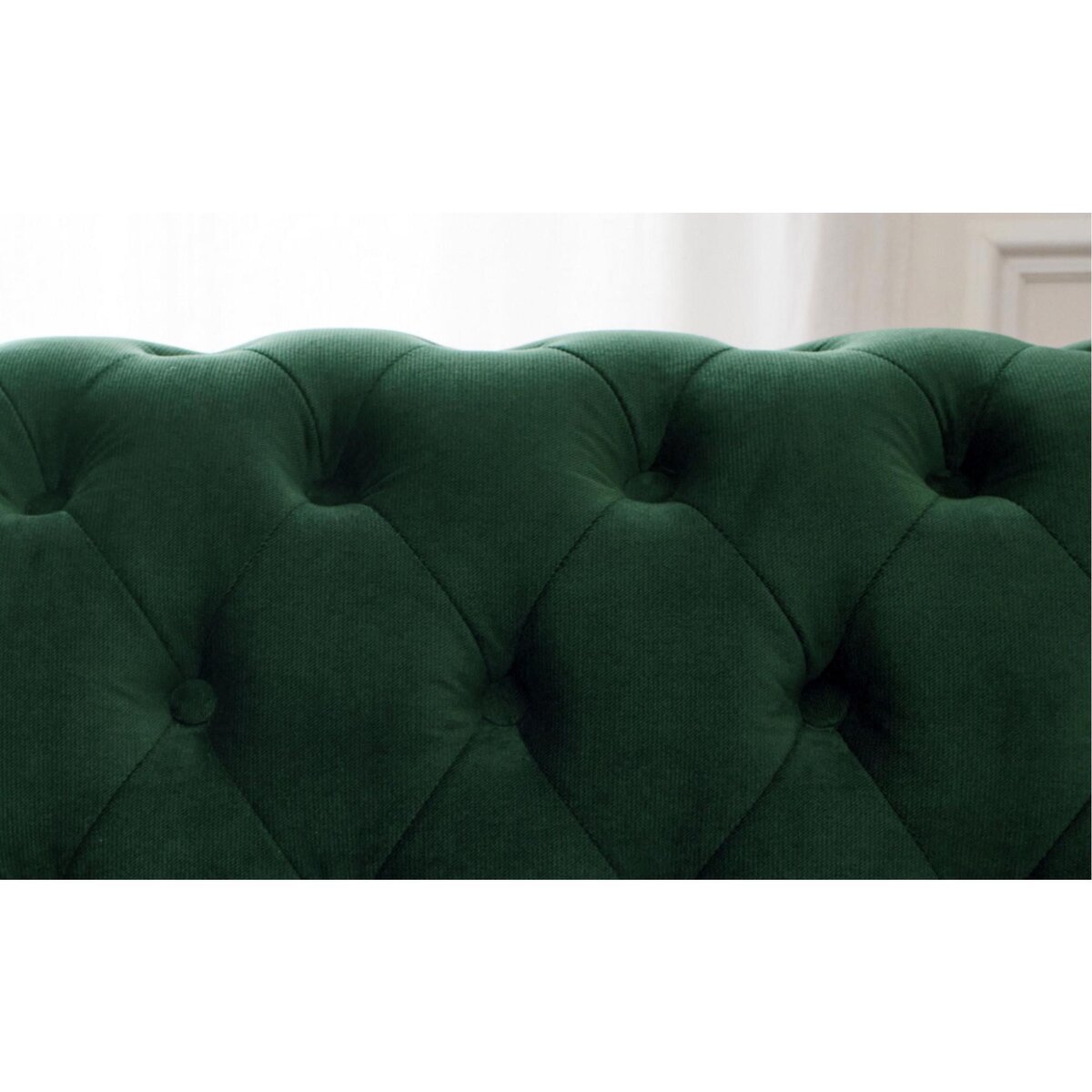 LISA DESIGN William - canapé chesterfield - 3 places - en velours