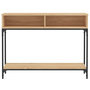 Voir la diapositive 5 : VIDAXL Table console chêne sonoma 100x30,5x75 cm bois d ingénierie