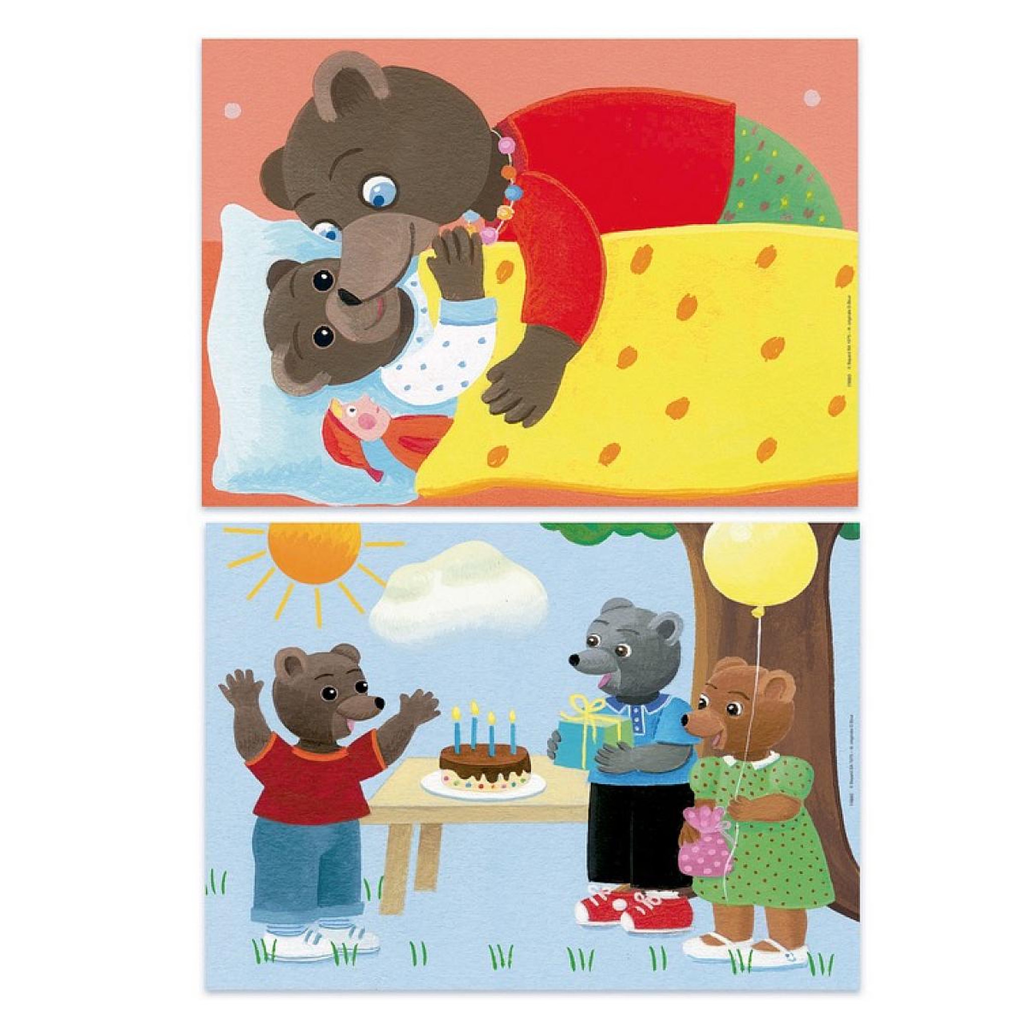 Voir la diapositive 2 : EDUCA Puzzle 2x20 pcs Petit Ours brun