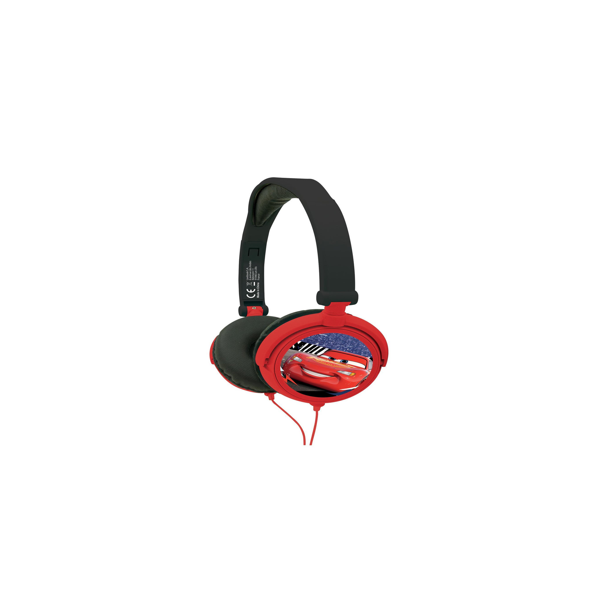 Lexibook Casque stéréo filaire pliable avec limitation de volume d'écoute Disney Cars