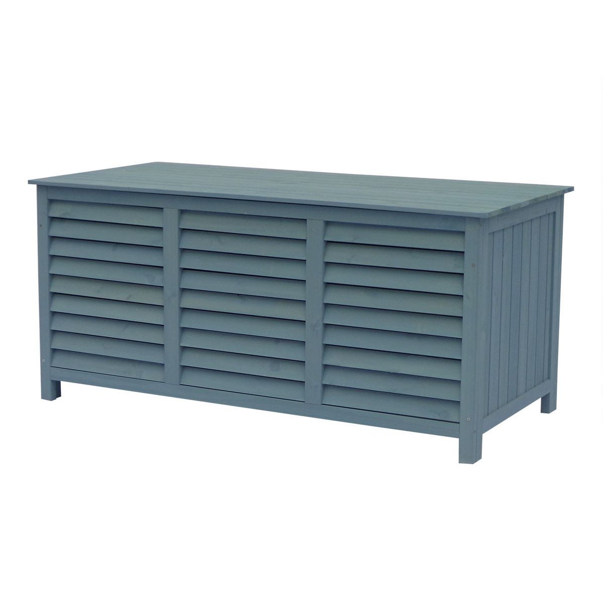 Habitat et Jardin Coffre de jardin en bois  Macao  - 130 x 64 x 60 cm - Bleu ciel