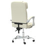 Voir la diapositive 5 : VIDAXL Fauteuil de massage inclinable de bureau Creme Similicuir