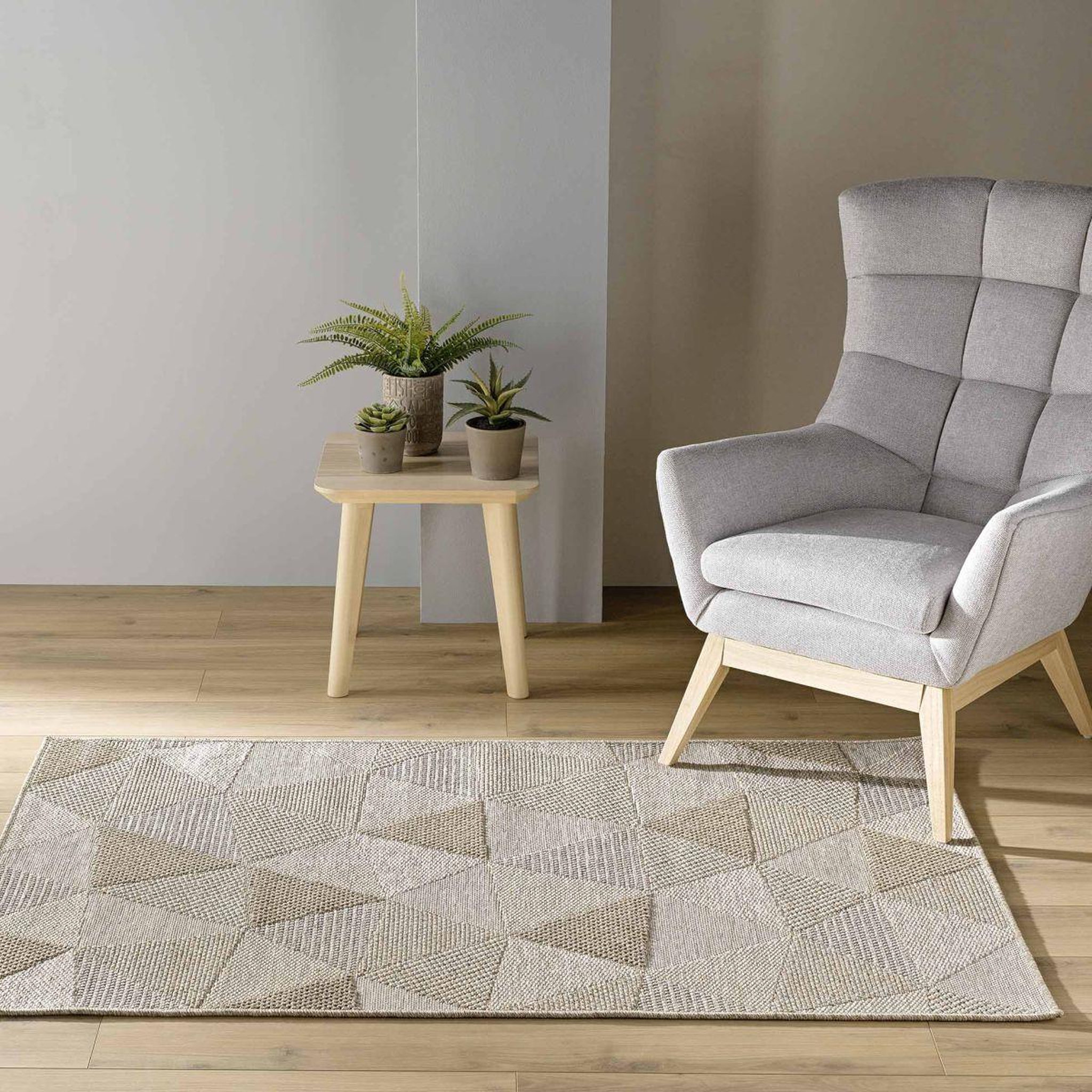 Voir la diapositive 5 : Douceur d'Intérieur Tapis déco tissé  odilon  120x170cm beige