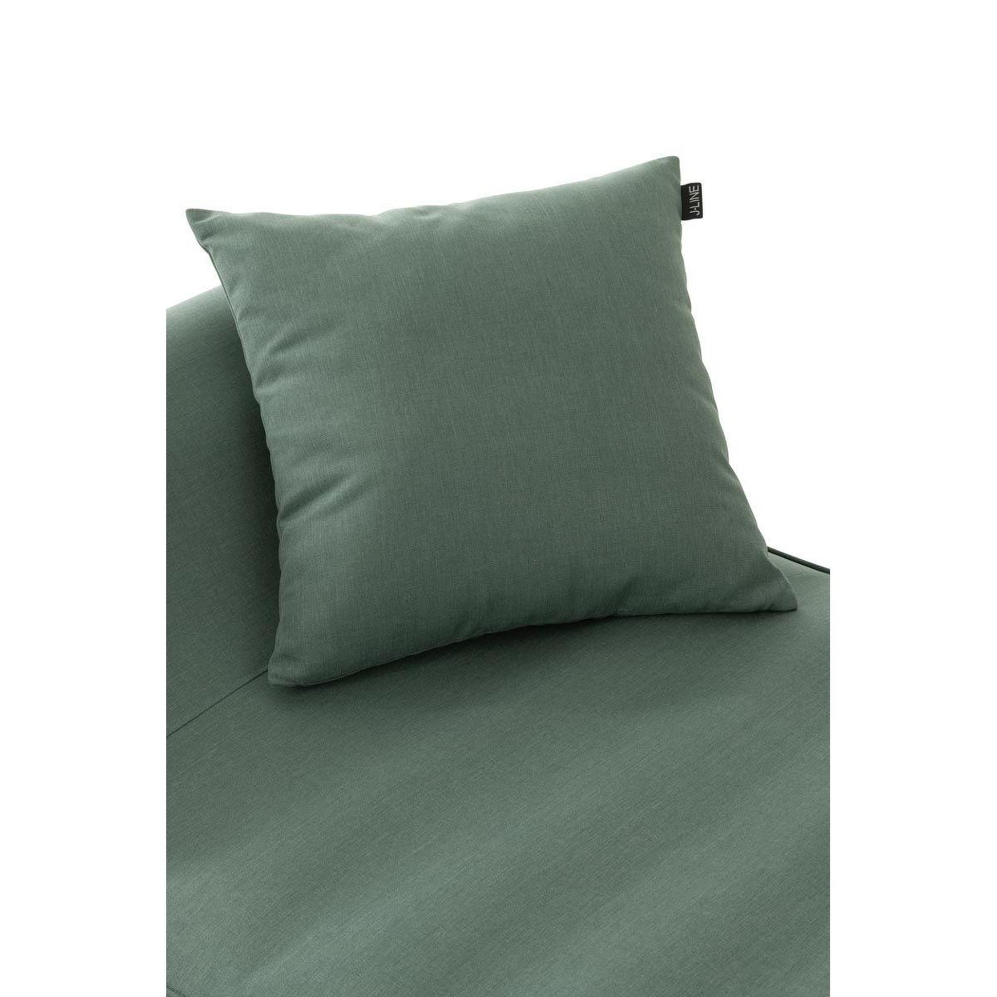 Voir la diapositive 4 : J-LINE Coussin déco  poly  50x50cm vert