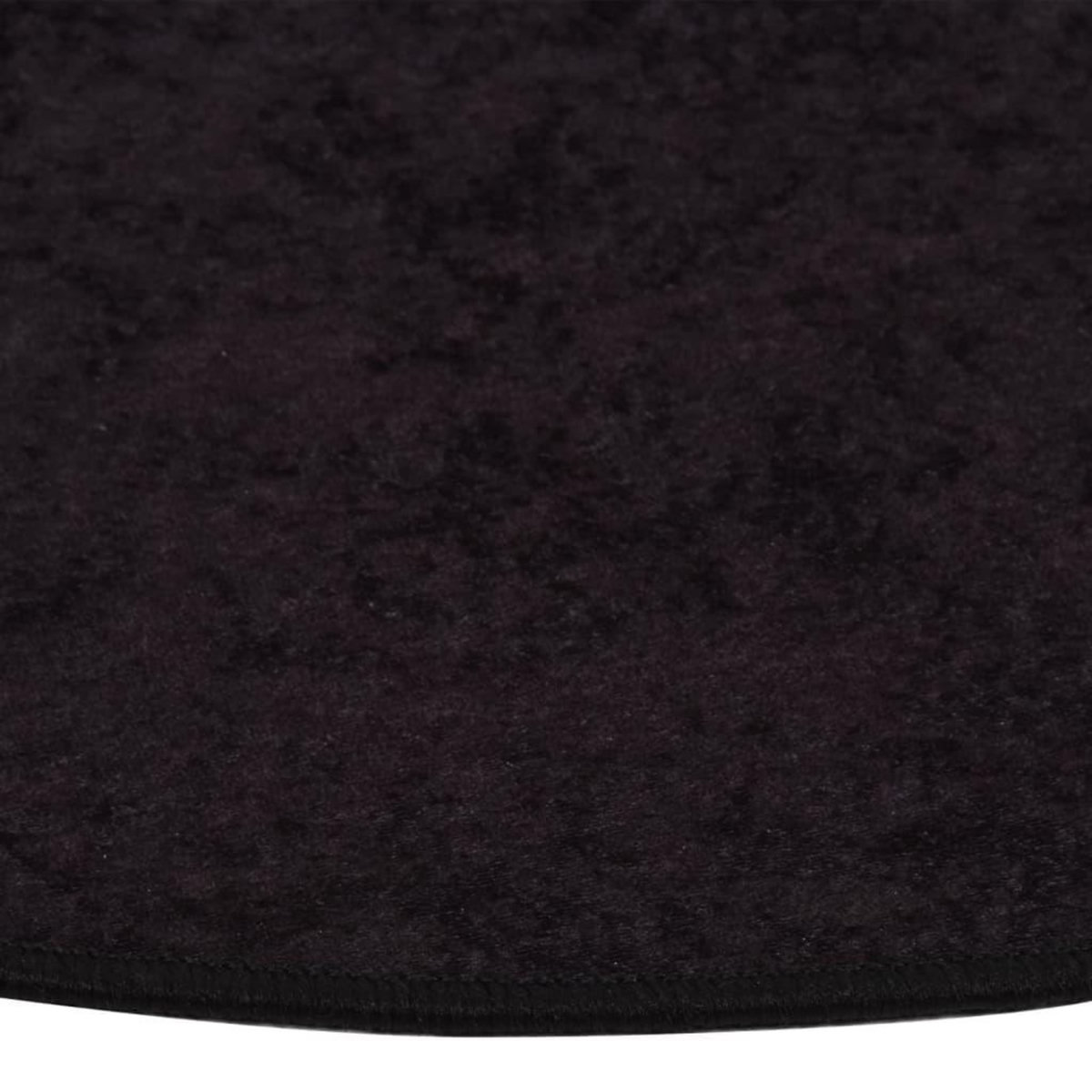VIDAXL Tapis lavable antiderapant φ120 cm anthracite