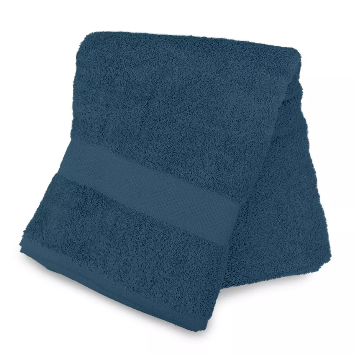 SOLEIL D'OCRE Drap de bain en coton 500 gr/m2 70x130 cm LAGUNE bleu canard, par Soleil d'ocre