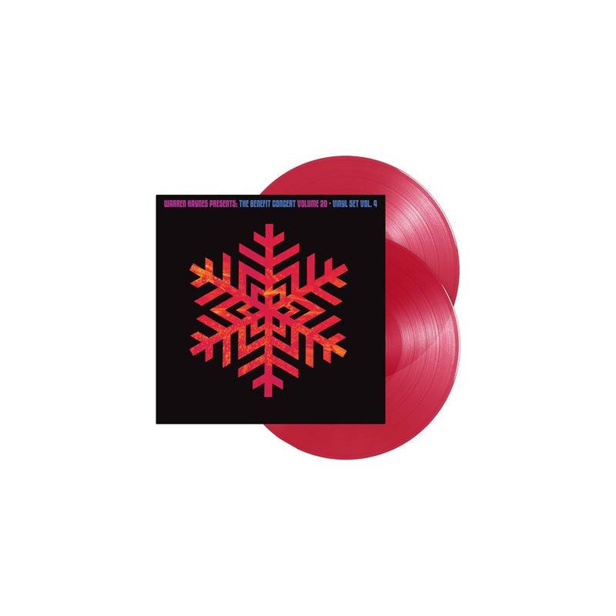 MASCOT Vinyle 2lp coloré warren haynes the benefit concert volume 20 / volume 4 rouge translucide 180 g