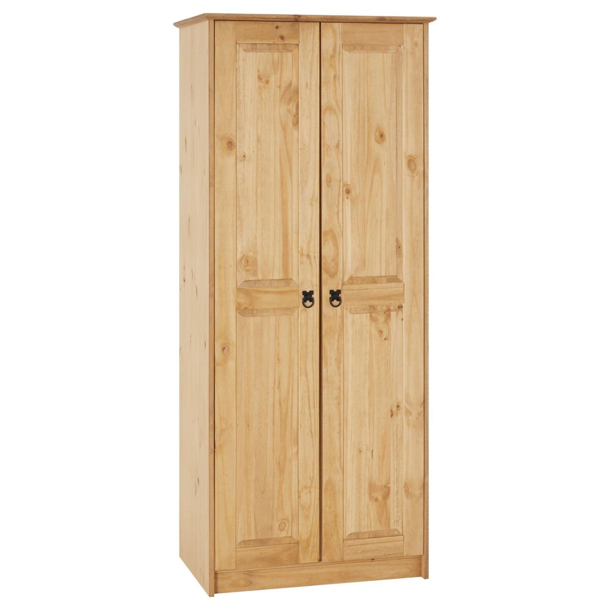 Grande armoire dressing 5 portes en bois massif rustique