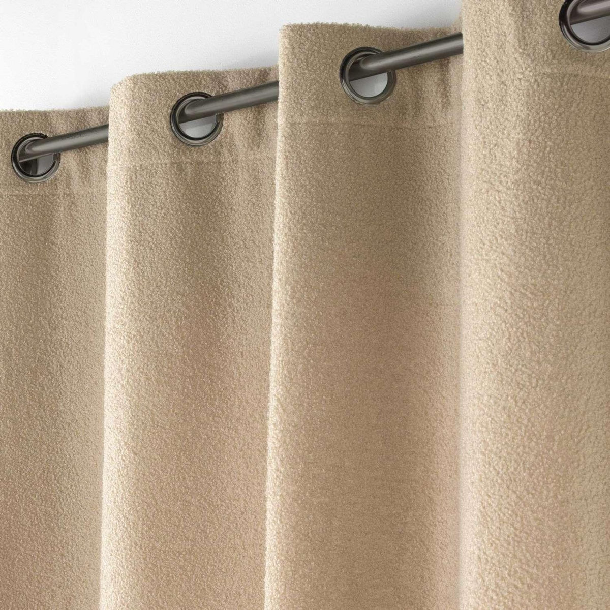 Douceur d'Intérieur Rideau à œillets BELI - Bouclette unie