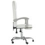 Voir la diapositive 4 : VIDAXL Fauteuil inclinable de bureau Blanc Similicuir