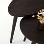 Voir la diapositive 5 : TOILINUX Lot de 2 Tables d'appoint Théodore en bois massif