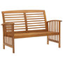 Voir la diapositive 3 : VIDAXL Salon de jardin 5 pcs Bois d'acacia solide