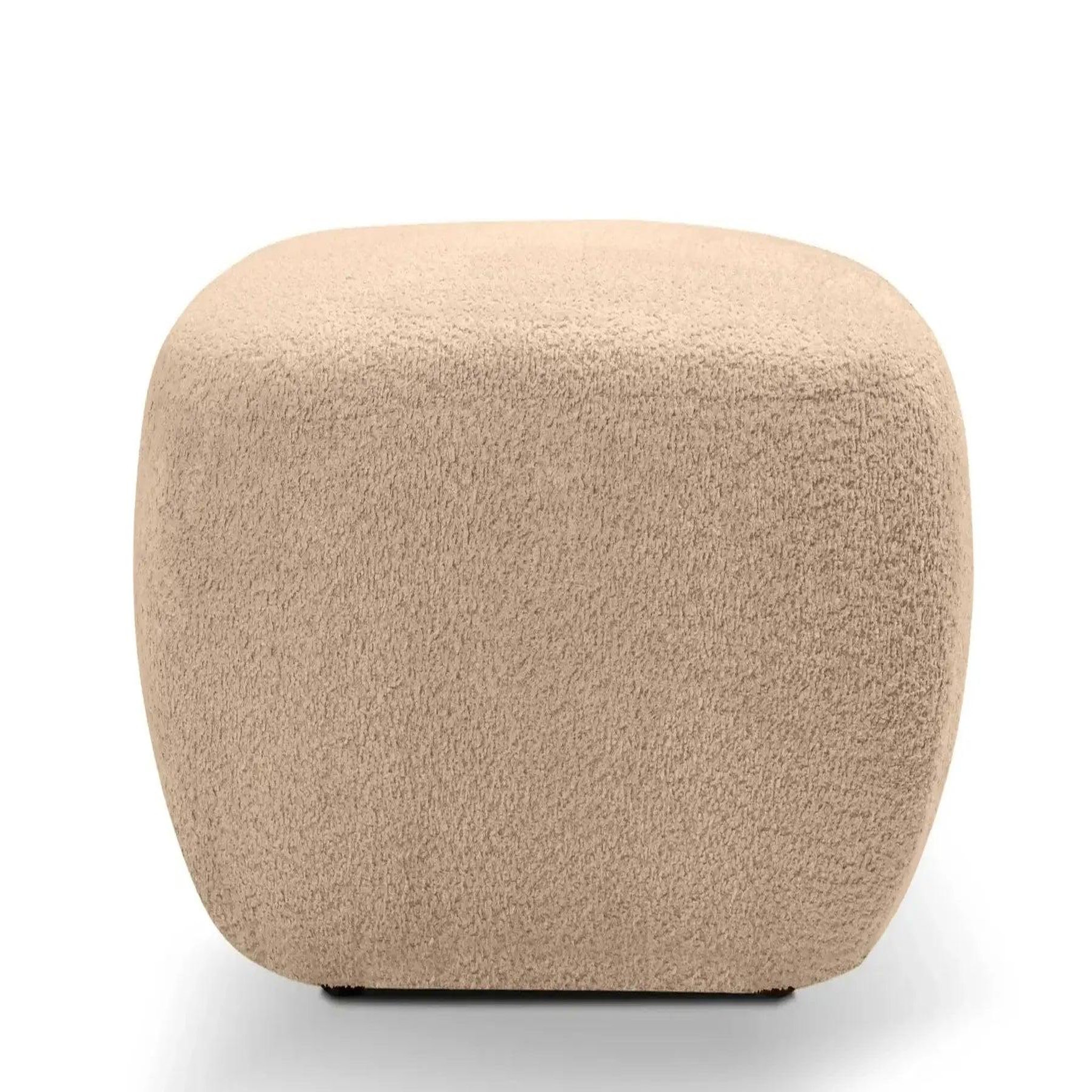 Voir la diapositive 1 : CASANOVA PARIS Santiago - pouf tissu bouclette