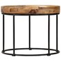 Voir la diapositive 2 : VIDAXL Table basse Bois de manguier massif et acier 50x40 cm