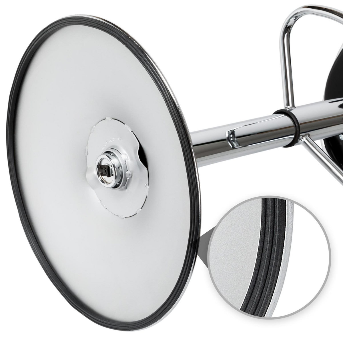 tectake Lot de 2 tabourets de bar rembourré avec un dossier noir