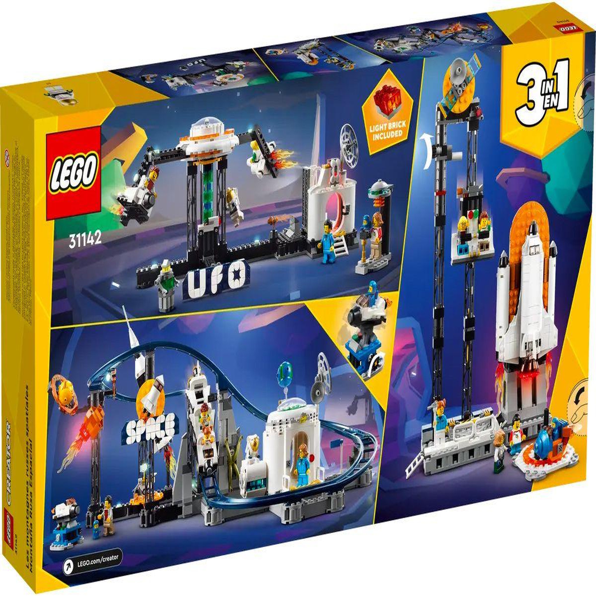 Voir la diapositive 2 : LEGO LEGO® Creator 31142 Les montagnes russes de l'espace