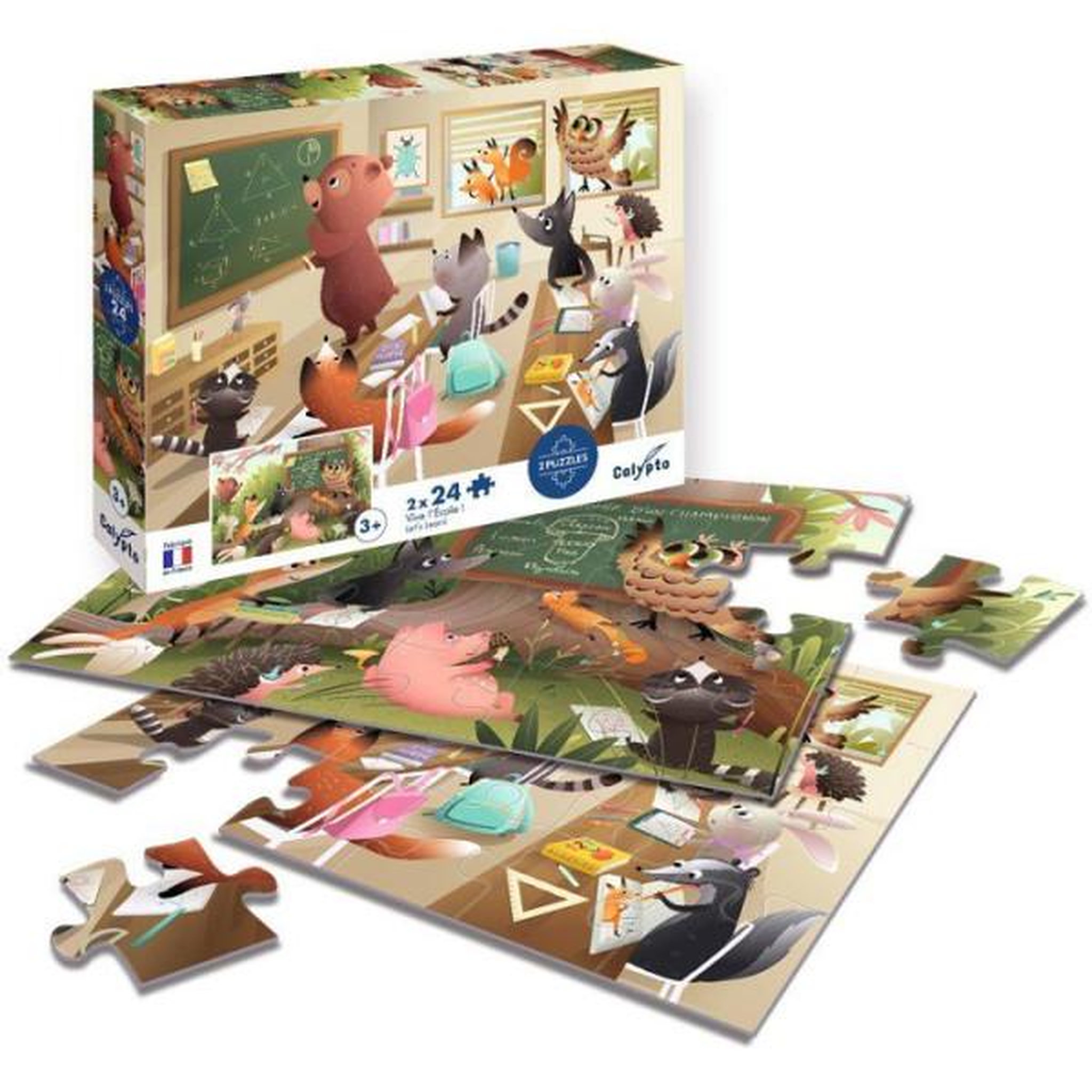 Voir la diapositive 3 : Sentosphere 2 puzzles - sentosphere - 24 pieces - vive l'ecole - observation - mémoire - logique - des 3 ans