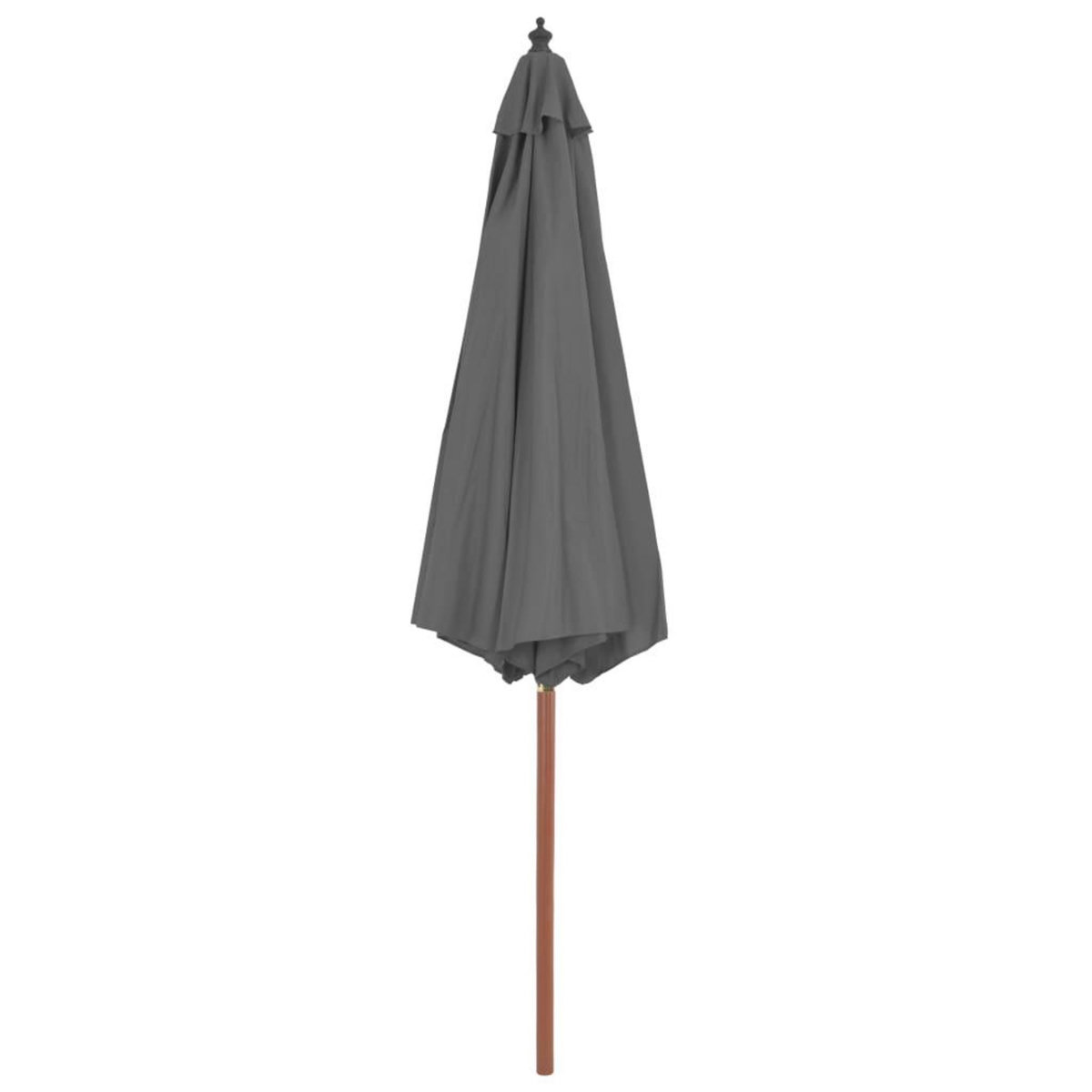 VIDAXL Parasol d'exterieur avec mat en bois 300 cm anthracite