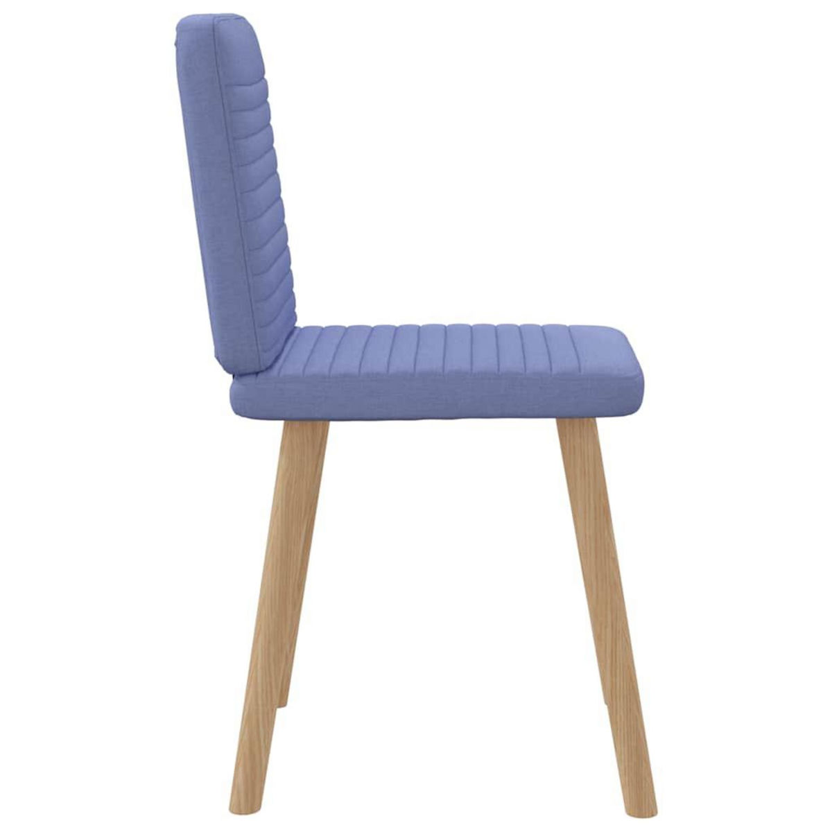VIDAXL Chaises a manger lot de 4 bleu jean tissu