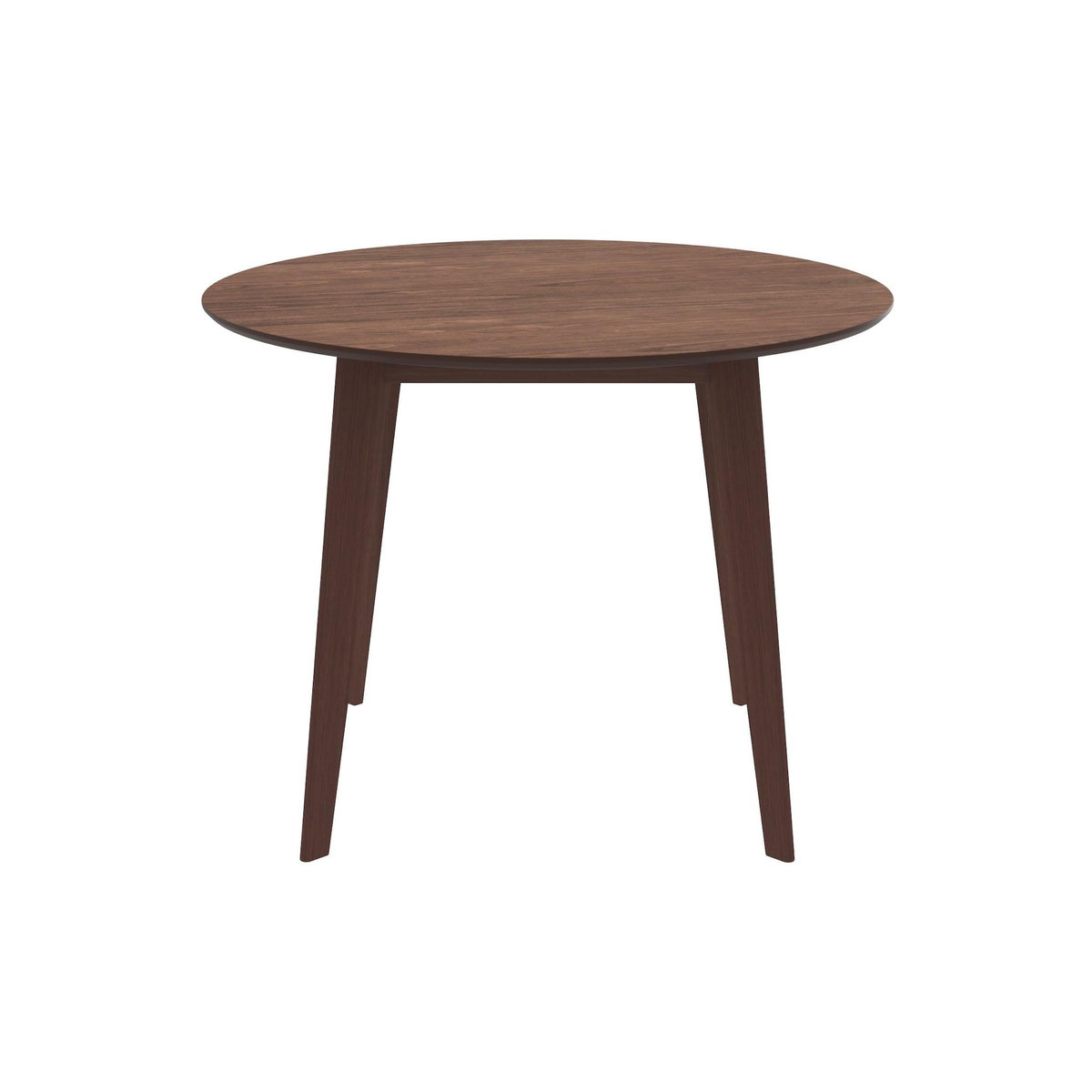 MAISON PAVANE Table ronde 4 personnes en bois foncé D100 cm-Réno