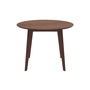 Voir la diapositive 5 : MAISON PAVANE Table ronde 4 personnes en bois foncé D100 cm-Réno