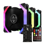 ABKONCORE ABKONCORE Spider Spectrum Sync (Pack de 3) - Ventilateur 120mm A-RGB pour boitier
