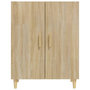 Voir la diapositive 3 : VIDAXL Buffet Chene sonoma 70x34x90 cm Bois d'ingenierie