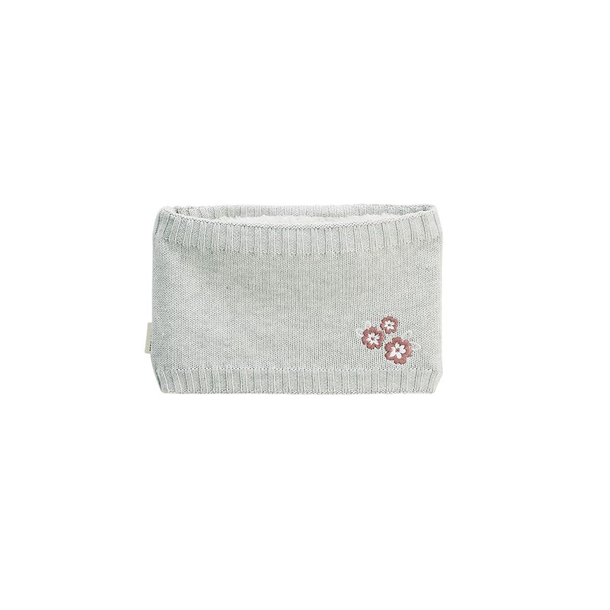 Petit Béguin Cache cou enfant en tricot esmée. Coloris disponibles : Gris