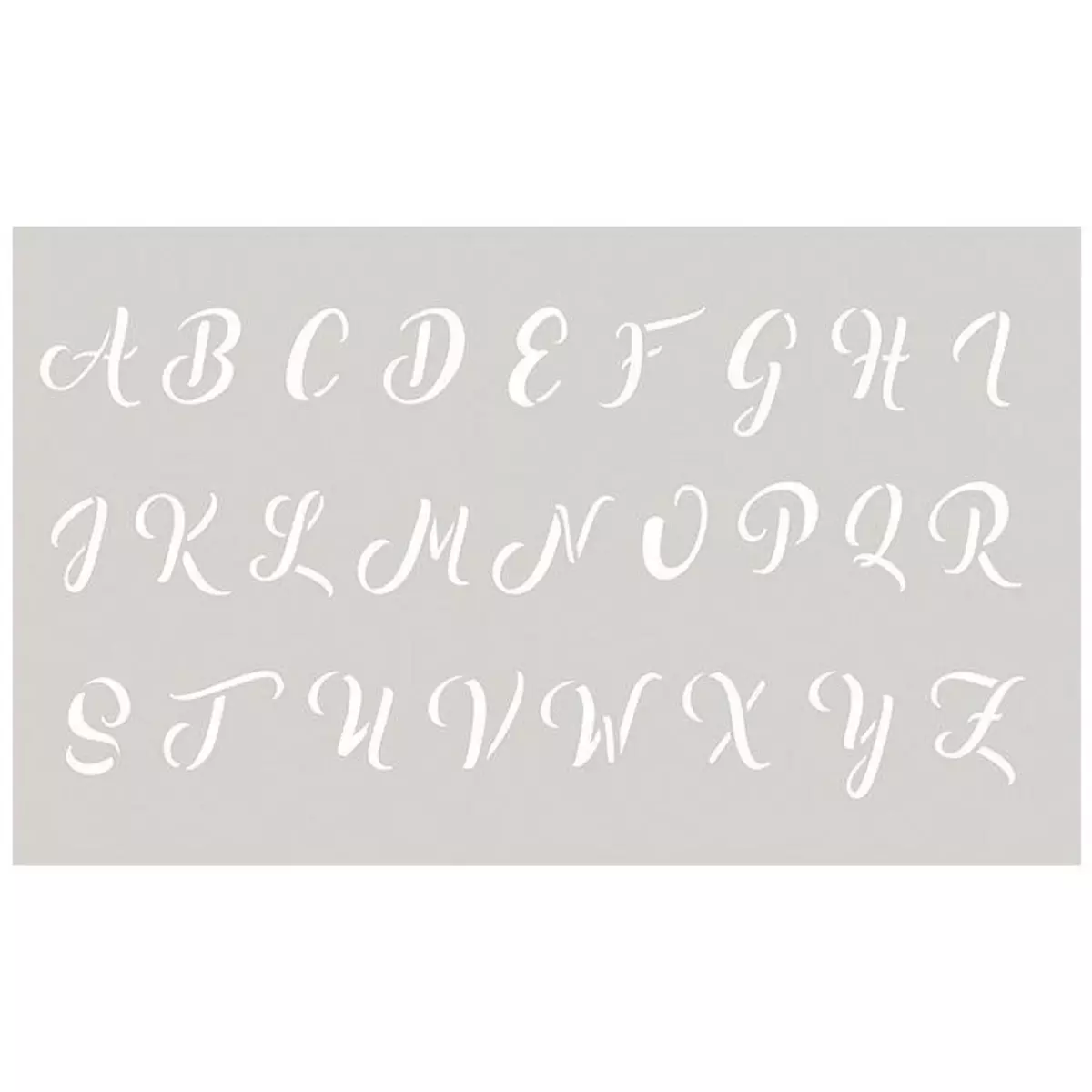 Graine créative Pochoir 12 x 20 cm - Alphabet majuscule n°3