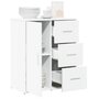 Voir la diapositive 4 : VIDAXL Buffet blanc 60x31x70 cm bois d'ingenierie