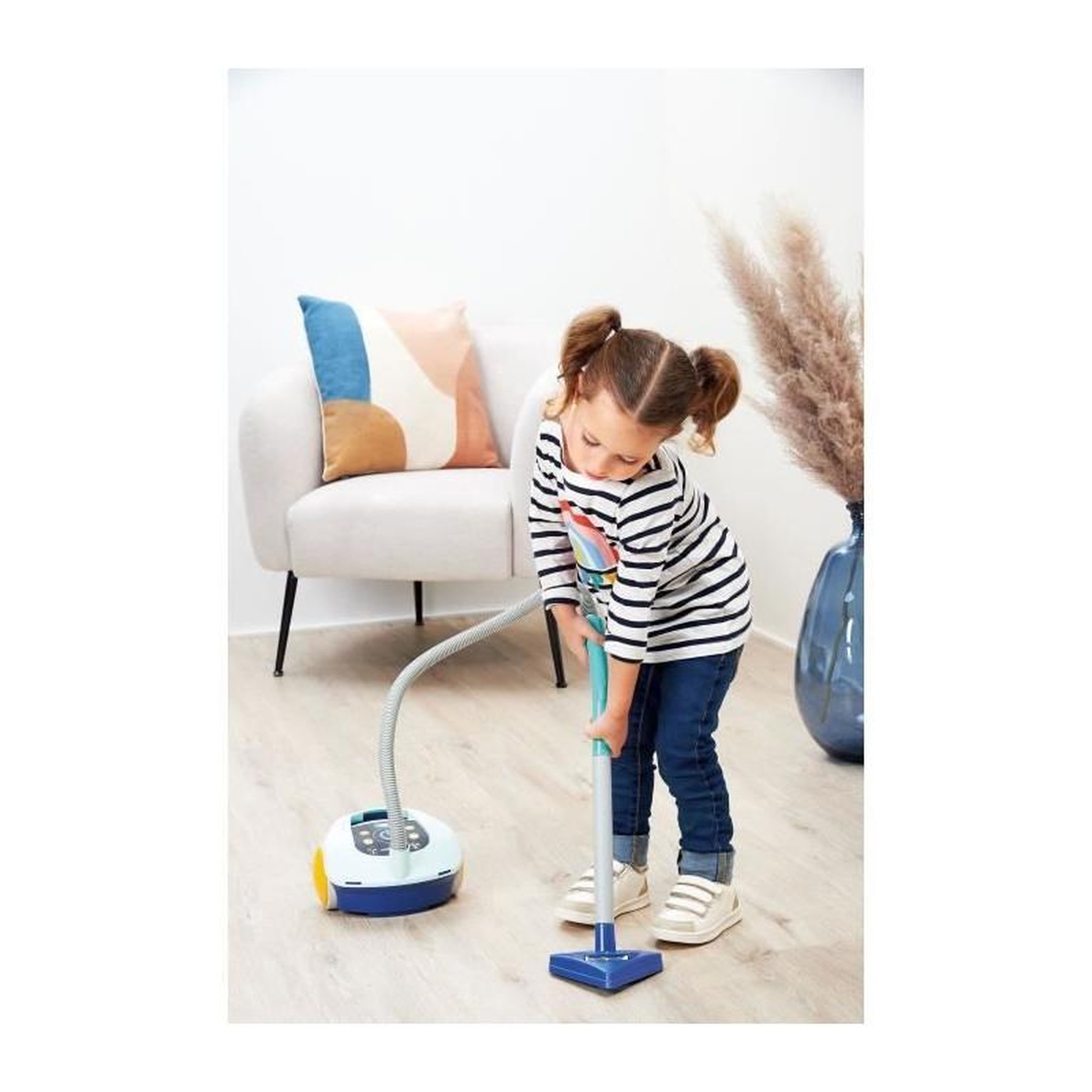 Voir la diapositive 6 : Ecoiffier Jouet de ménage Ecoiffier chariot aspirateur blanc