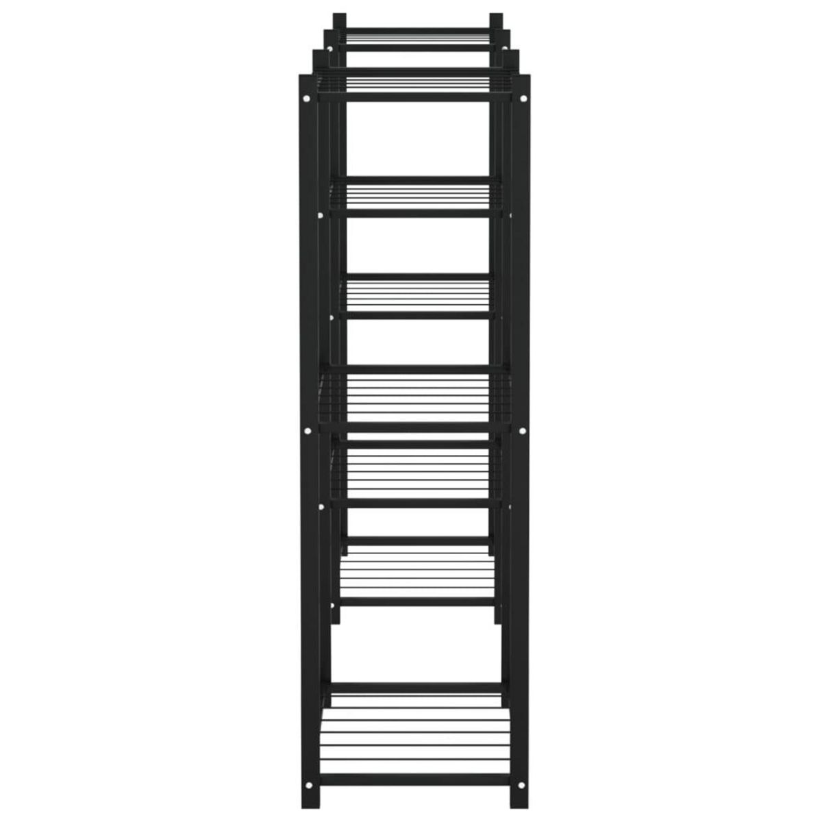 VIDAXL Jardiniere 83x25x80 cm Noir Fer