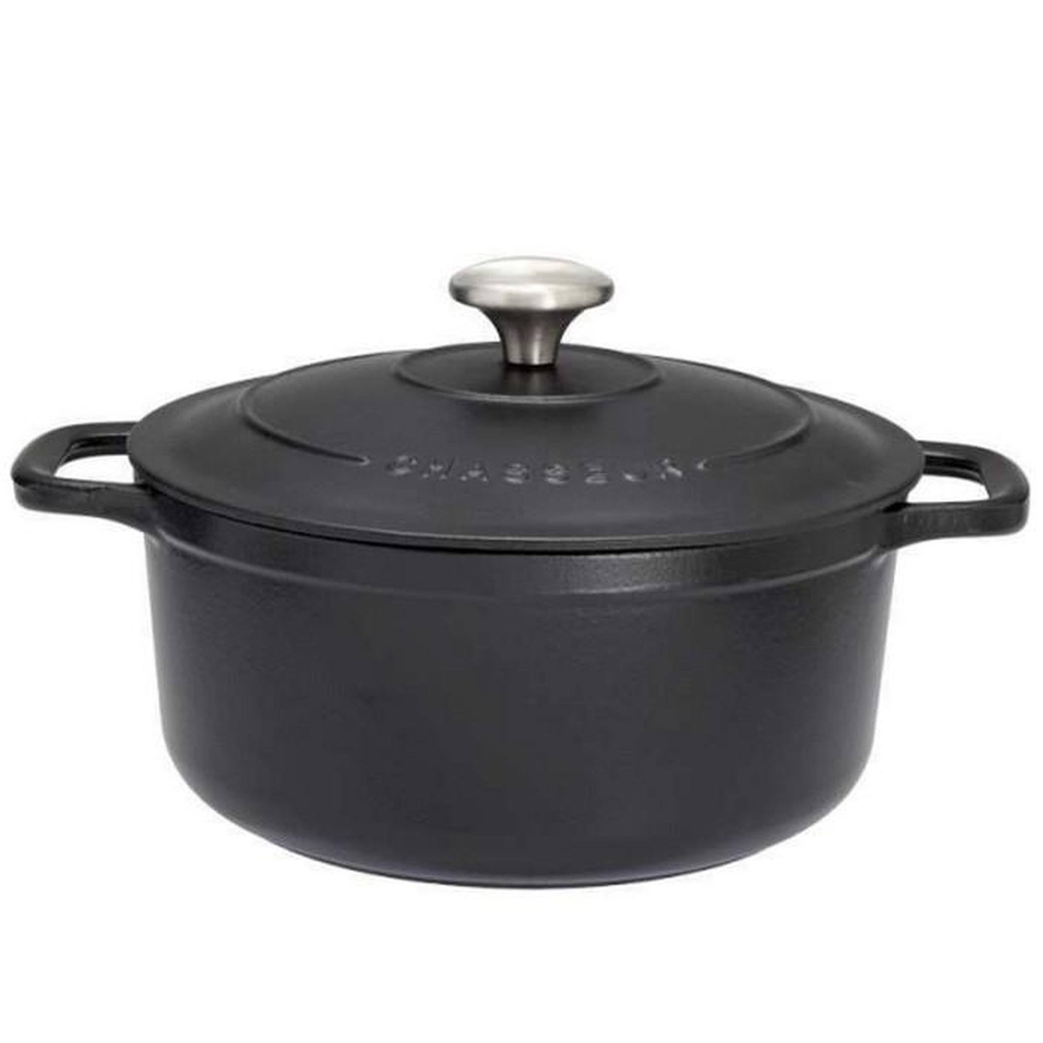 Chasseur Cocotte ronde en fonte émaillée 18cm noire sublime - puc471801