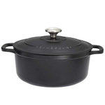 Chasseur Cocotte ronde en fonte émaillée 18cm noire sublime - puc471801