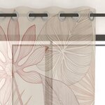 SOLEIL D'OCRE Voile à oeillets imprimé 135x250 cm MAYOTTE, par Soleil d'Ocre