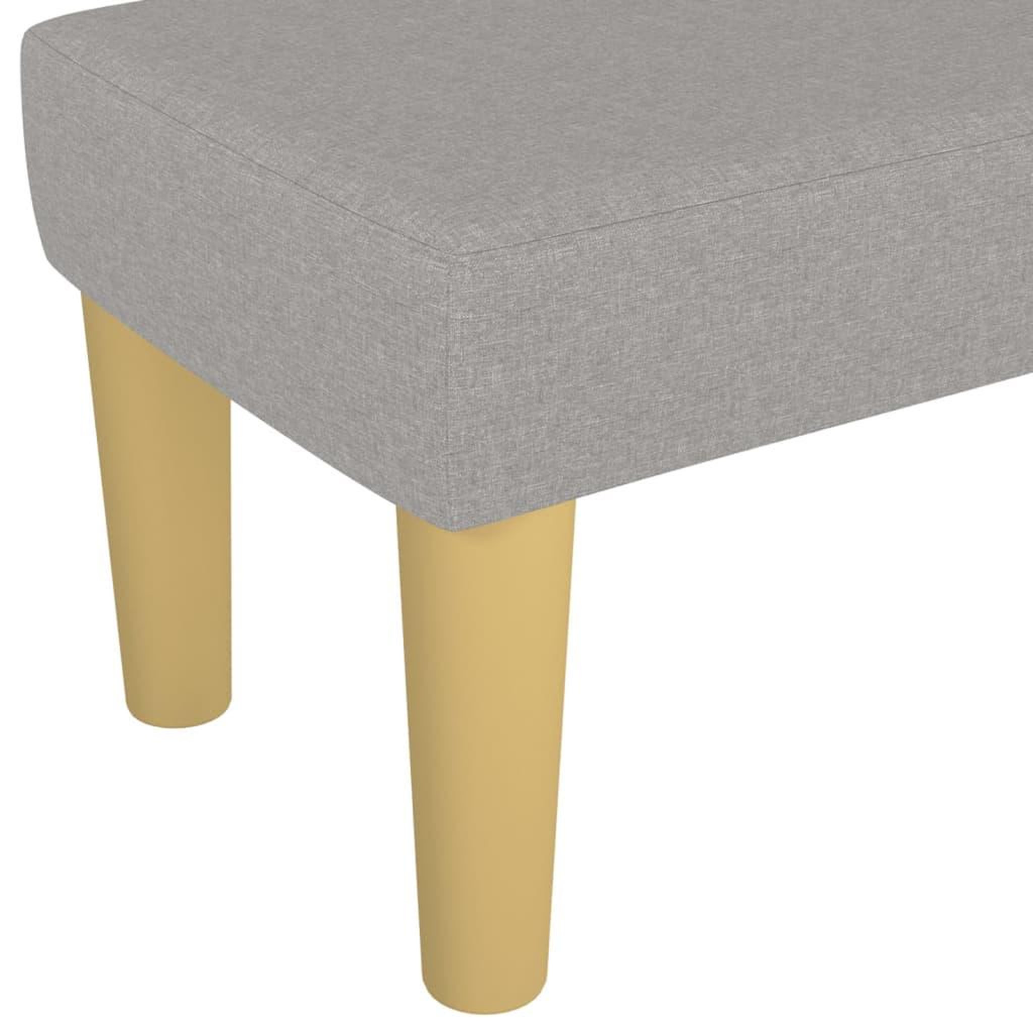 Voir la diapositive 5 : VIDAXL Banc Gris clair 100x30x30 cm Tissu