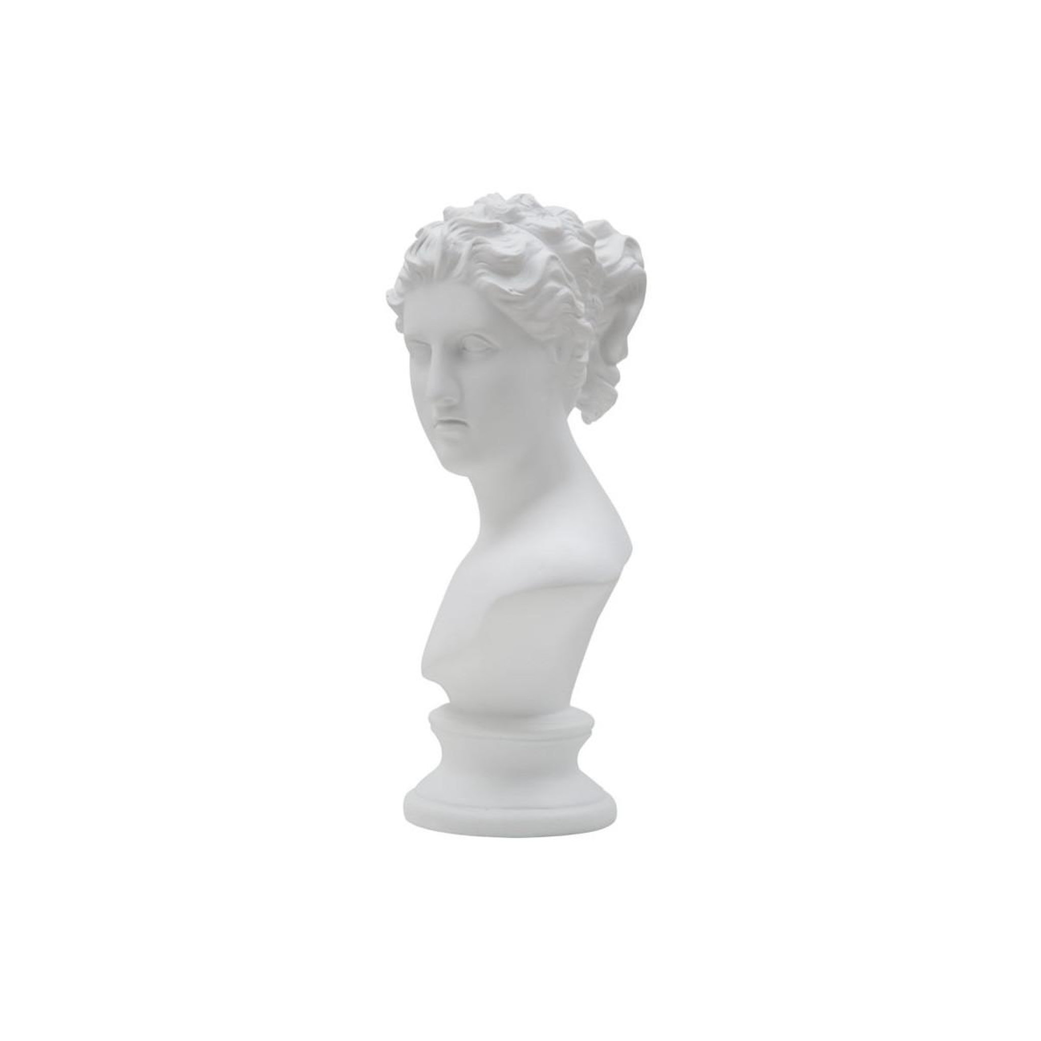 Voir la diapositive 3 : Paris Prix Buste tête féminine  roman  34cm blanc