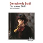DIX ANNEES D'EXIL, Madame de Staël