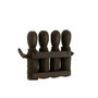 Voir la diapositive 2 : Paris Prix Décoration Murale en Bois  Marionnettes  25cm Noir