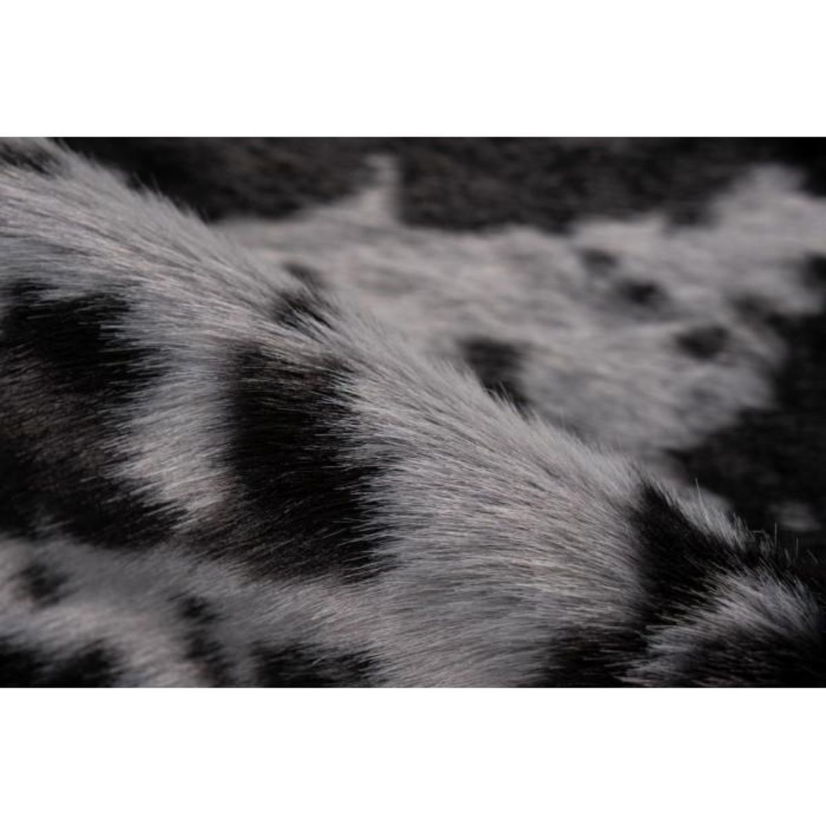 Paris Prix Tapis Imitation Peau de Vache  Desert  160x230cm Noir & Blanc