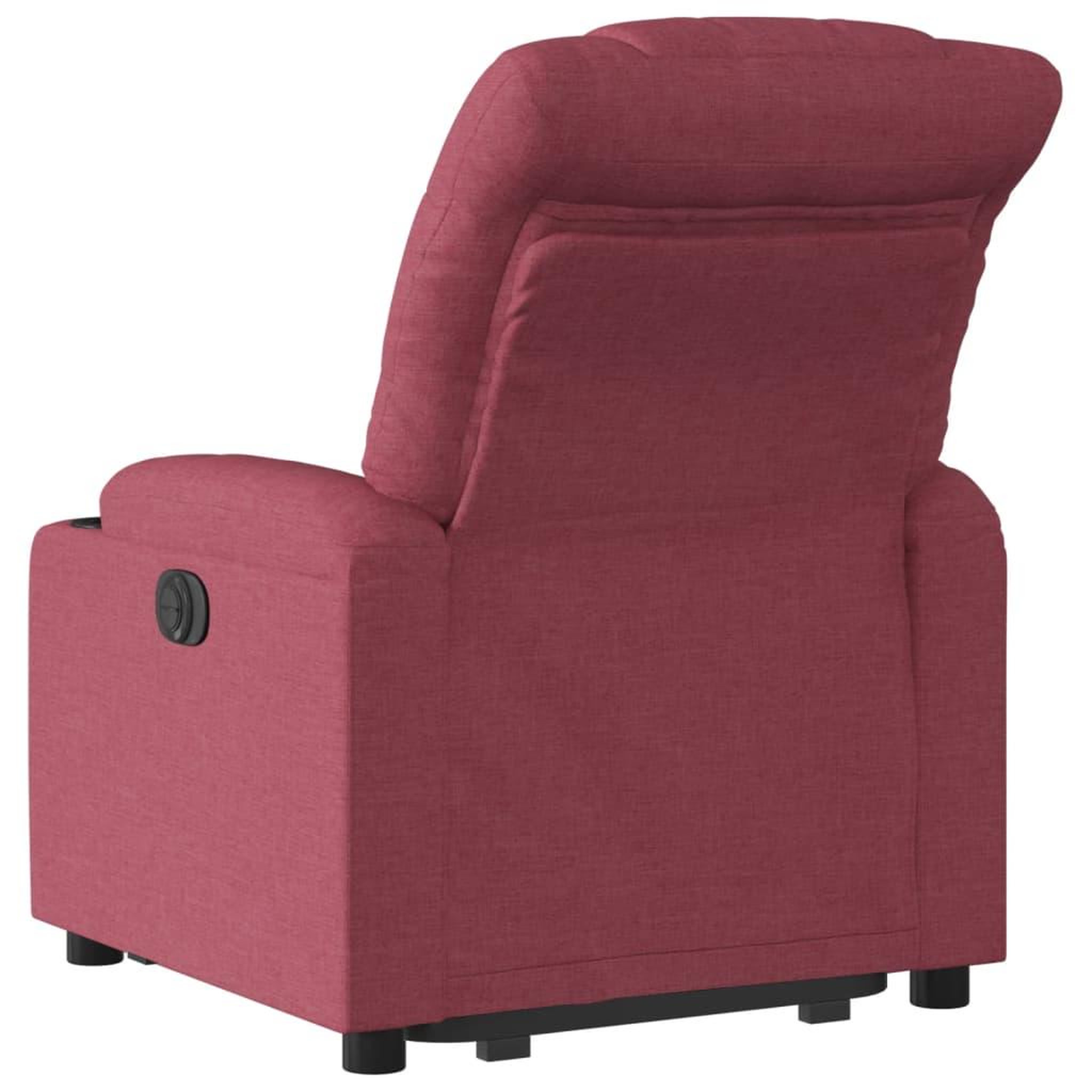 Voir la diapositive 5 : VIDAXL Fauteuil inclinable electrique rouge bordeaux tissu