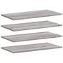 Voir la diapositive 2 : VIDAXL Étagères murales 4 pcs sonoma gris 60x20x1,5 cm bois ingénierie