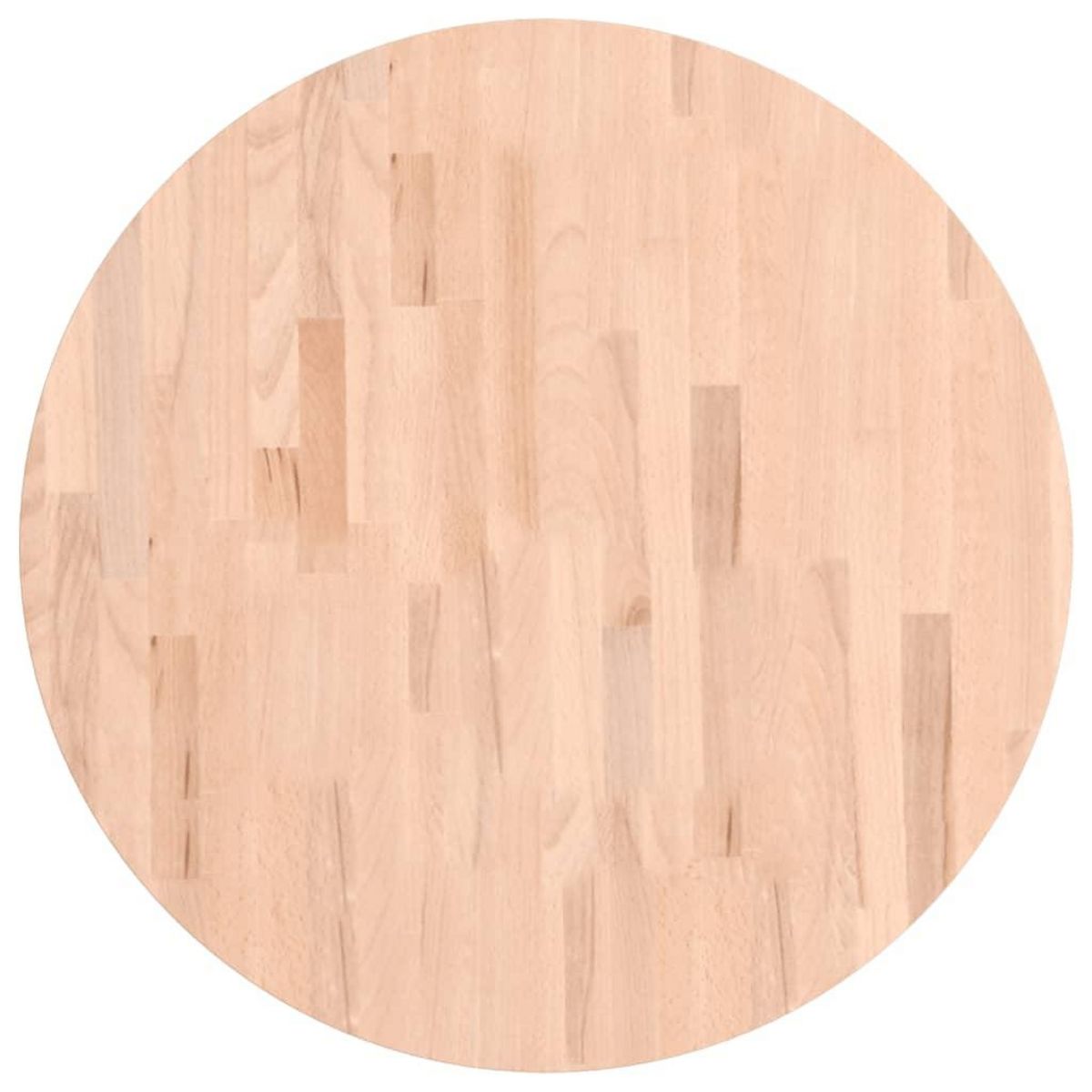 VIDAXL Dessus de table Ø70x1,5 cm rond bois massif de hetre