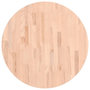 Voir la diapositive 2 : VIDAXL Dessus de table Ø70x1,5 cm rond bois massif de hetre