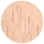 Voir la diapositive 2 : VIDAXL Dessus de table Ø70x1,5 cm rond bois massif de hetre