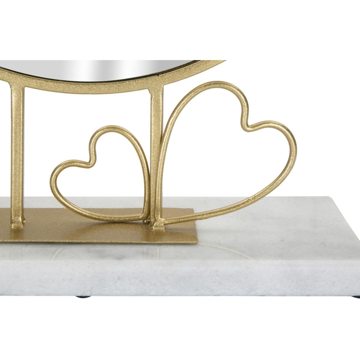 Paris Prix Miroir sur Pied en Marbre  Hearts  39cm Or