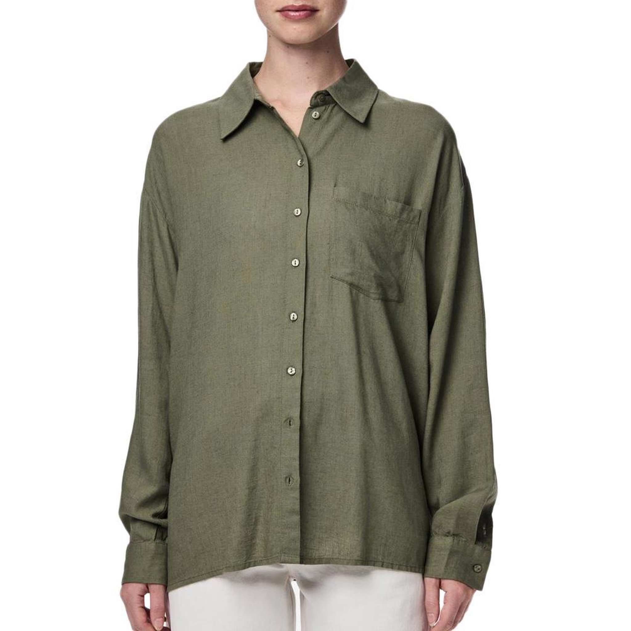 Pieces Chemise Verte Femme Pieces Pia. Coloris disponibles : Vert