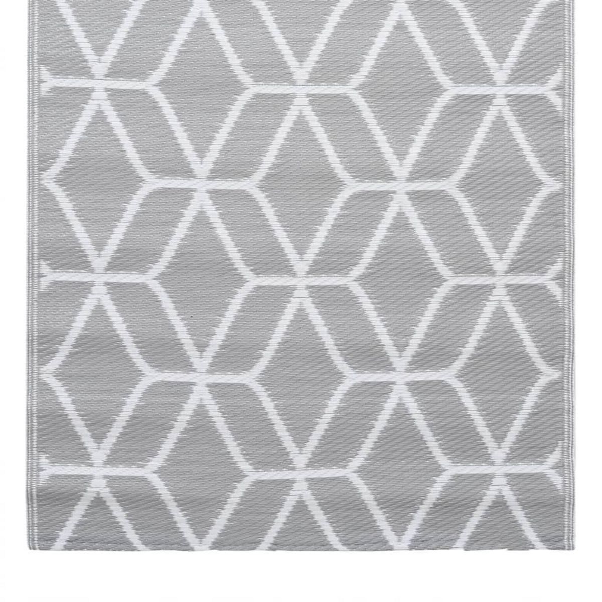 VIDAXL Tapis d'exterieur ARAKIL Gris 80x150 cm PP